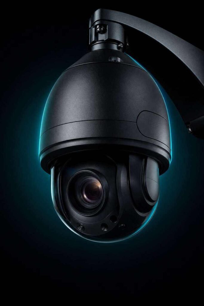High coverage security camera system