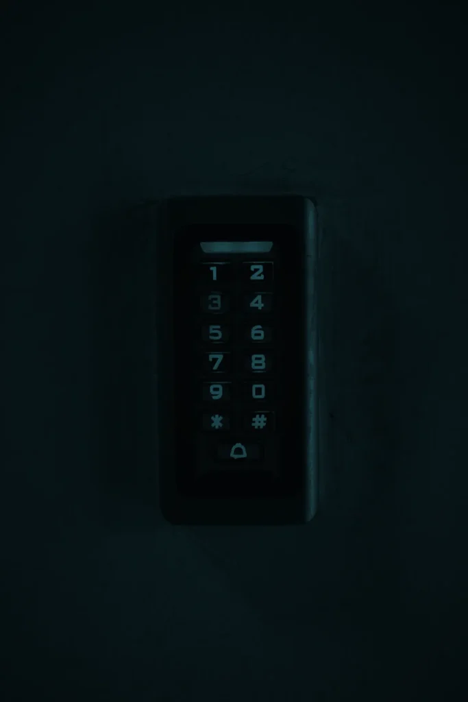 Illuminated alarm keypad