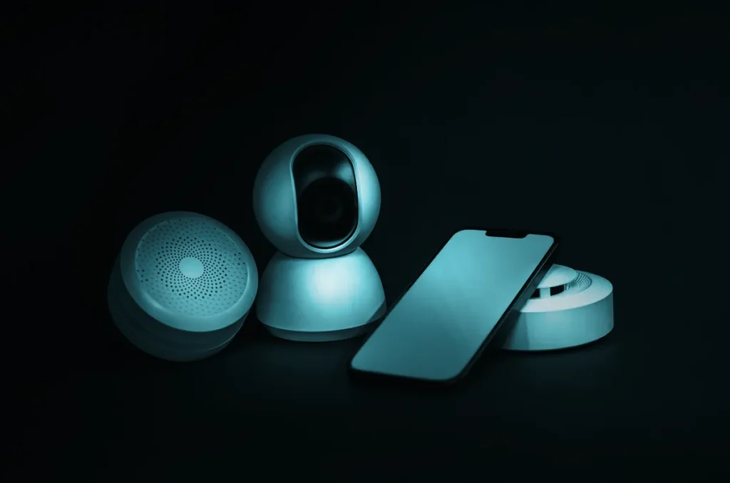 Smart security camera and sensors